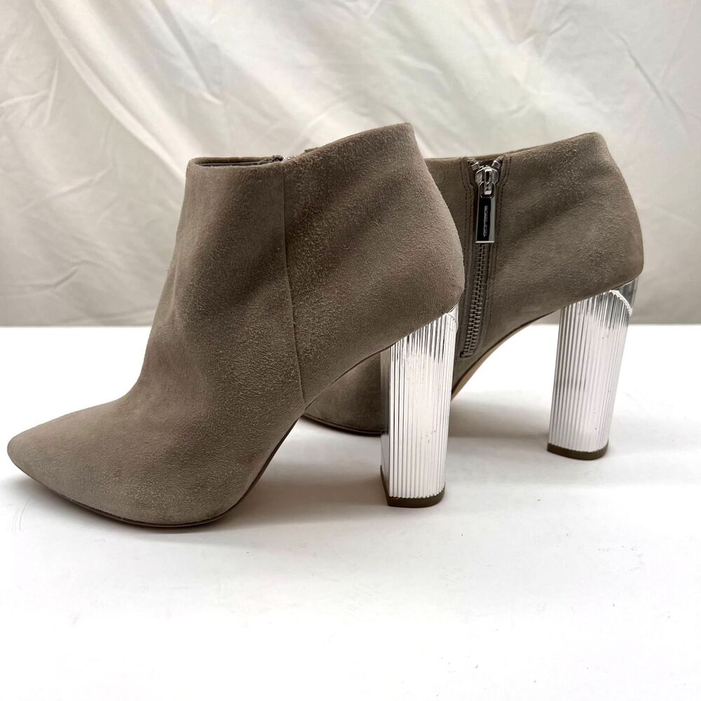 Michael Kors suede Paloma booties gray size 5.5